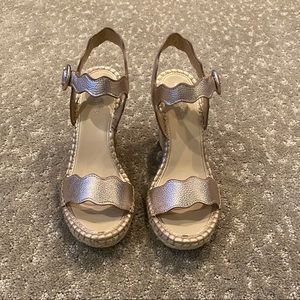 Marc Fisher Espadrille Wedge light pink Sandal 8.5